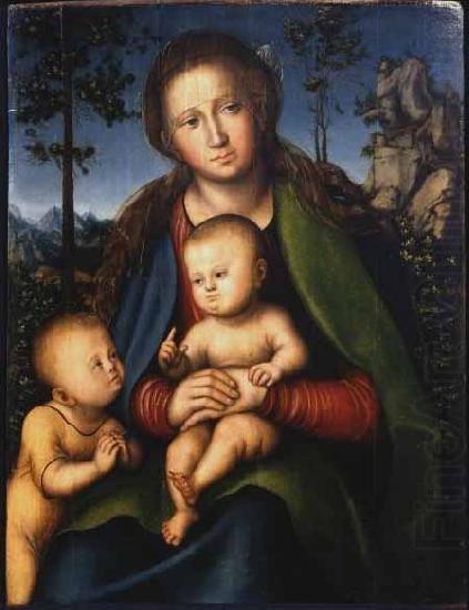Lucas Cranach the Elder Madonna with Child with Young John the Baptist china oil painting image